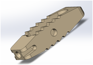 Spine Disc Implant Endoprosthesis for intervertebral disc with stereotactic positioning