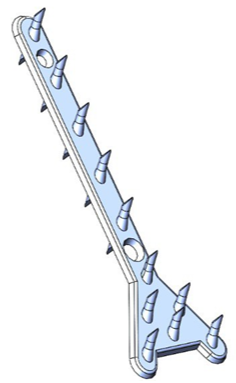 Facial Soft Tissue Lifting Plate Personalized resorbable plate for facial and neck soft tissue lifting